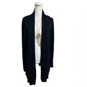 Cyrus dark blue lightweight open front cardigan Large